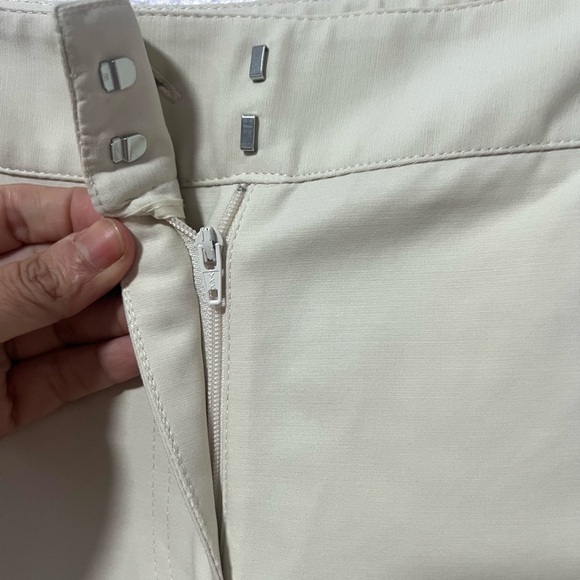 Chico's Cream straight wide leg trousers 10/M - Picture 3 of 10